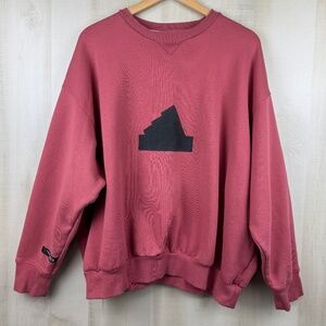 Adidas Originals Men’s Badge of Sport New Crew Fleece Sweatshirt Wonder Red 4X